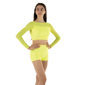 Crop Top Giallo Fluo