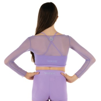 Crop Top Rete Lilla