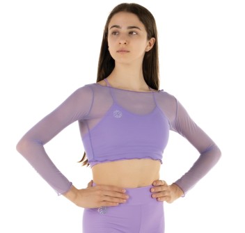 Crop Top Rete Lilla