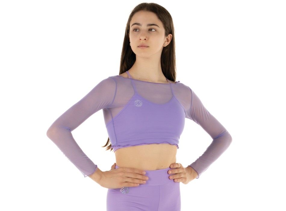 Crop Top Rete Lilla