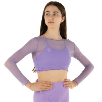 Crop Top Rete Lilla
