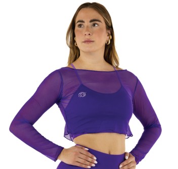 Crop Top Rete Nero