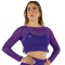 Crop Top Rete Viola