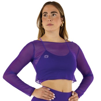 Crop Top Rete Nero