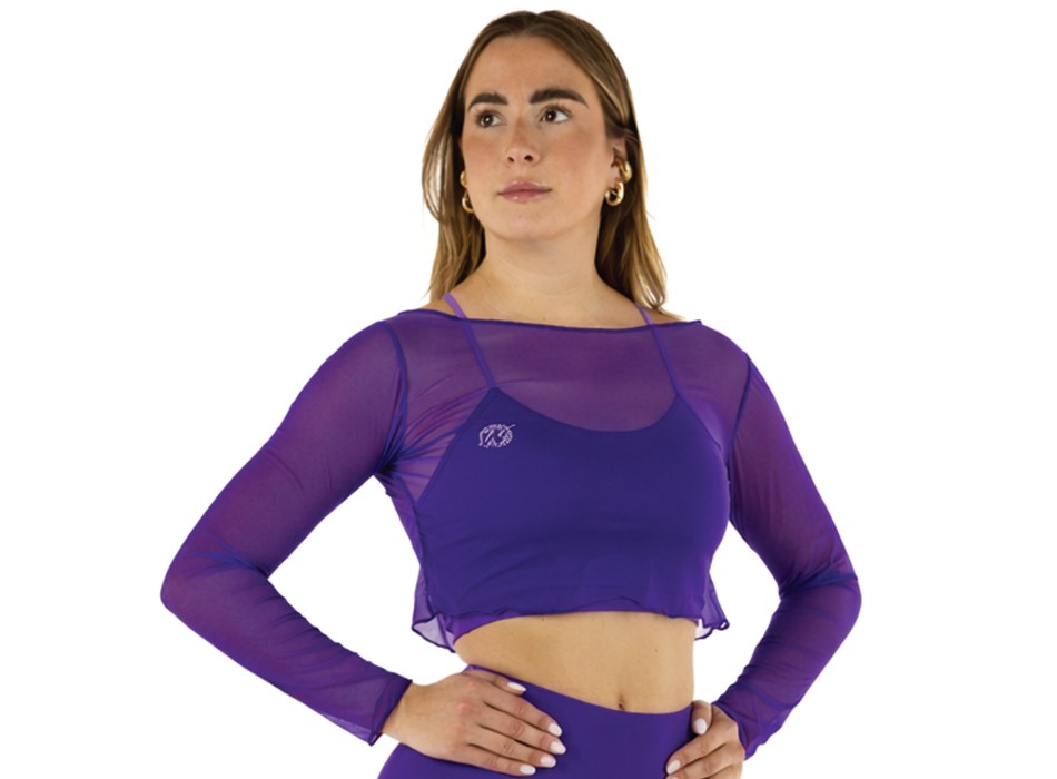 Crop Top Rete Nero