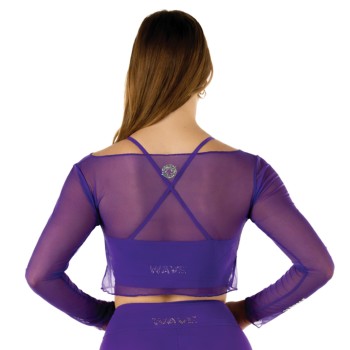 Crop Top Rete Nero