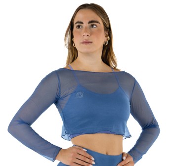Crop Top Rete Nero