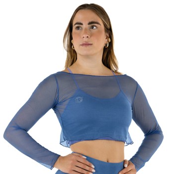 Crop Top Rete Nero