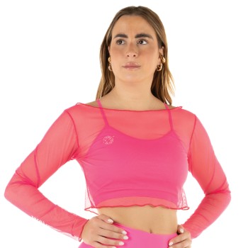 Crop Top Rete Nero