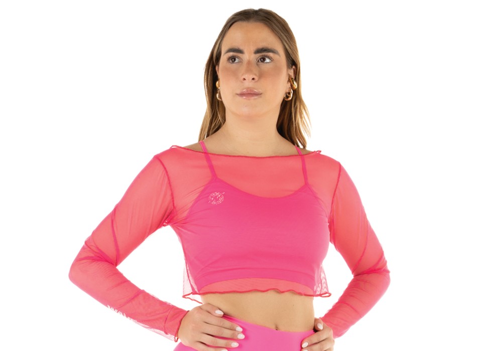Crop Top Rete Nero
