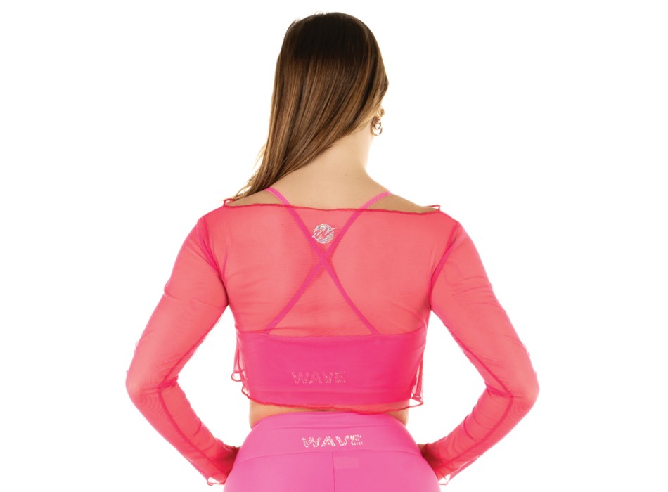 Crop Top Rete Nero