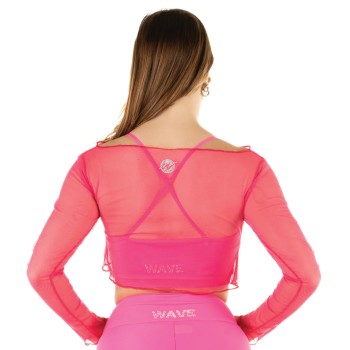 Crop Top Rete Nero