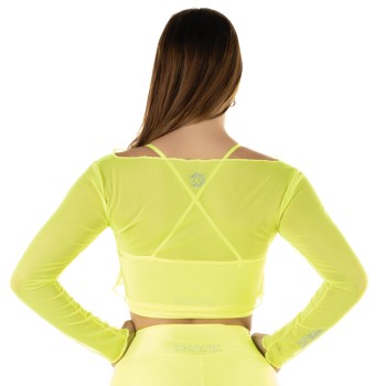 Crop Top Rete Nero