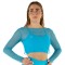 Crop Top Rete Turchese