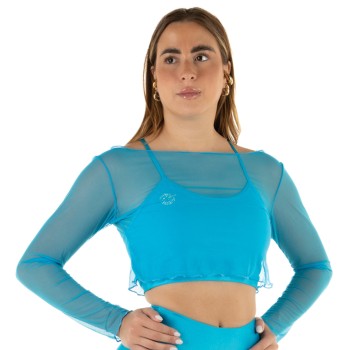 Crop Top Rete Nero