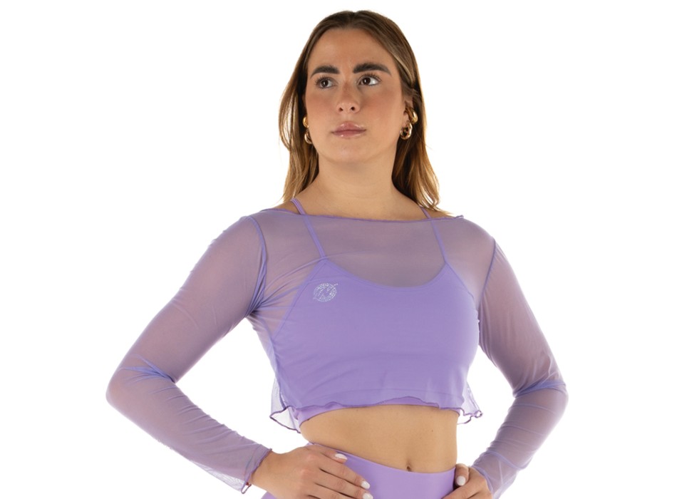 Crop Top Rete Nero