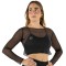 Crop Top Rete Nero