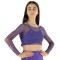 Crop Top Rete Viola