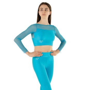 Crop Top Turchese