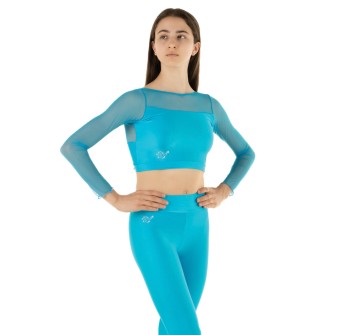 Crop Top Turchese