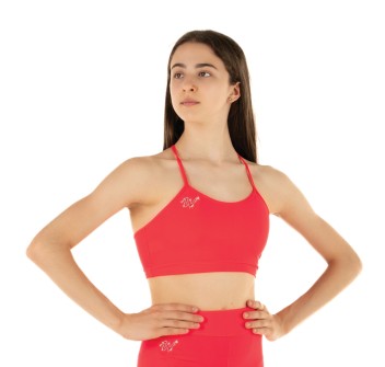 Top Emma Rosso Fluo