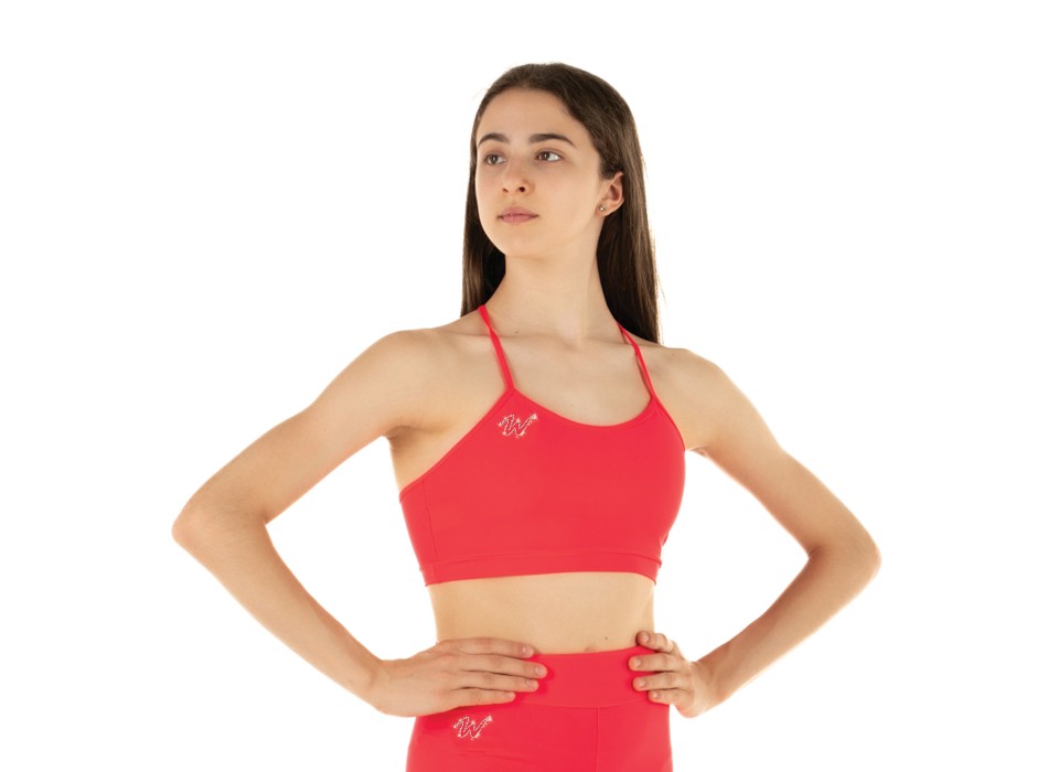 Top Emma Rosso Fluo